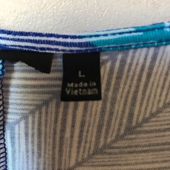 Sleeveless Sundress- Large- rayon/spandex blu - Picture 5 of 9